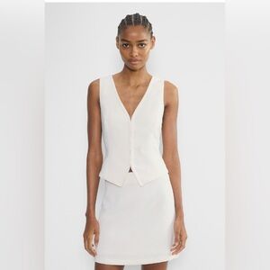 Aritzia Wilfred Classic Mini Skirt Light Birch Size 2